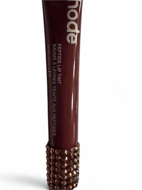 RHODE Peptide Lip Tint Gloss in Deep Brown with Bedazzled Lid